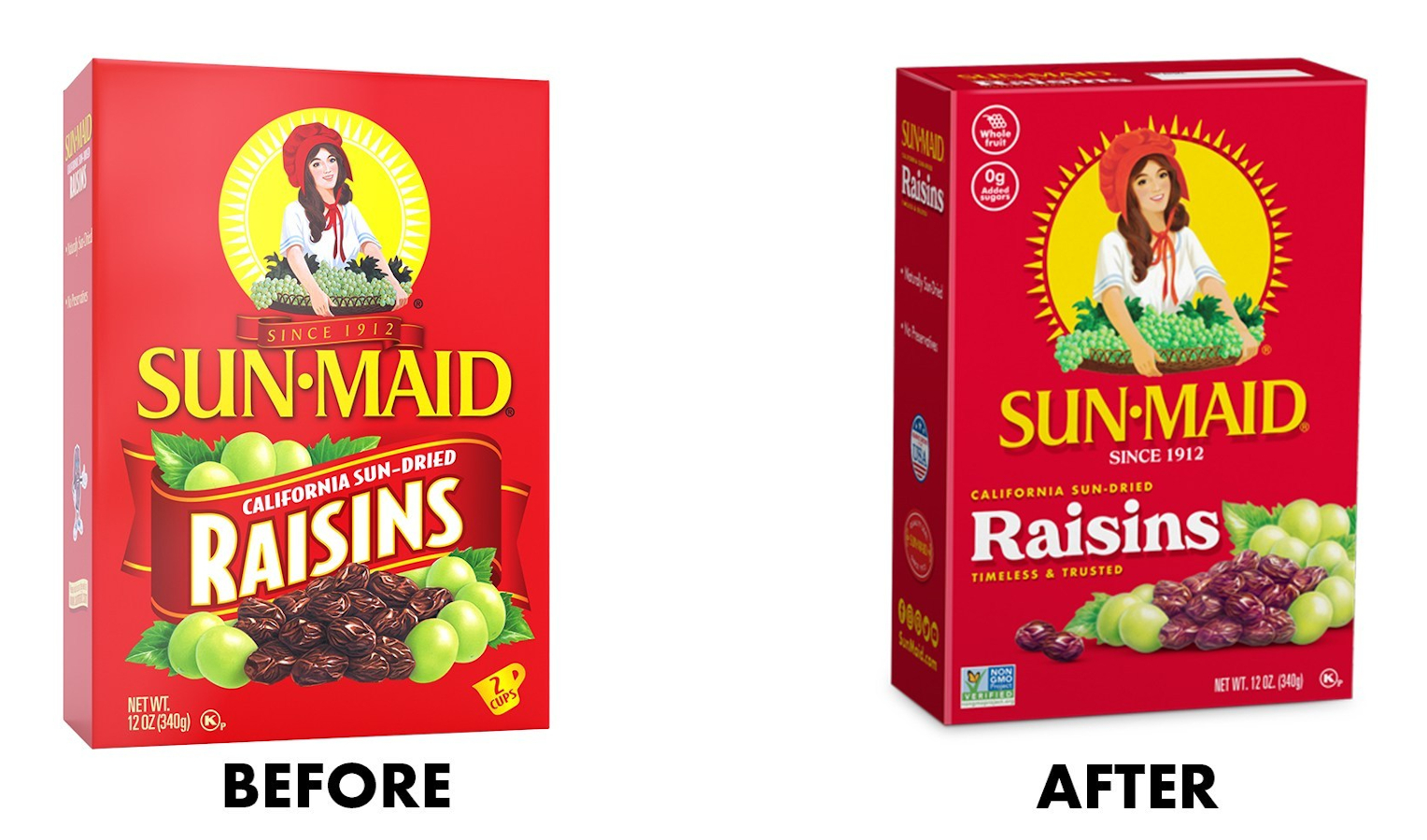 Sun-Maid Entices Millennials with New Packaging Design